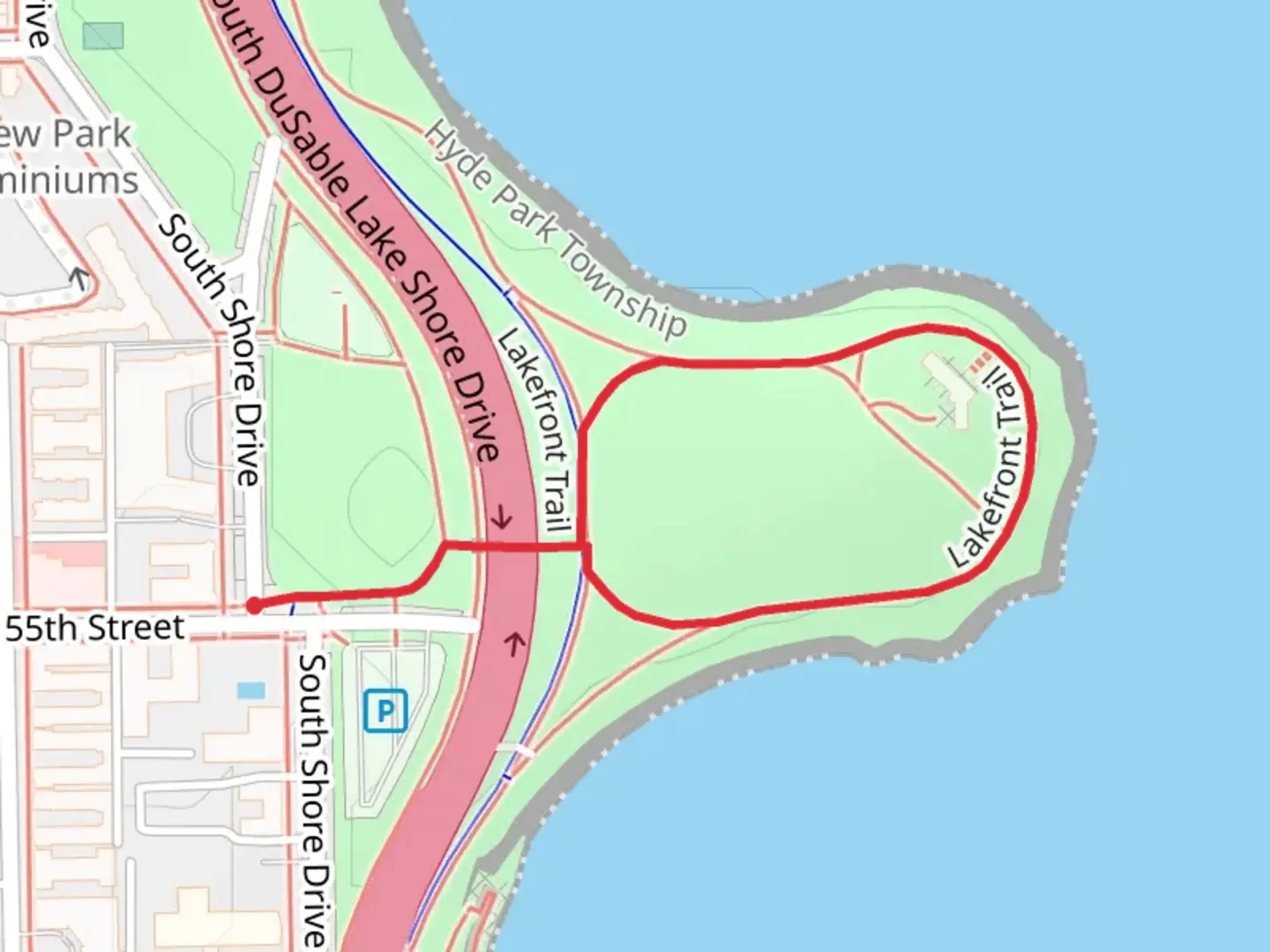 An image depicting the trail Lakefront Loop Trail and its surrounding area.