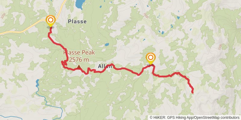 Beebe Lake Trail stage 2 Map