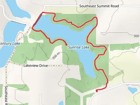 Walk around Sunrise Lake