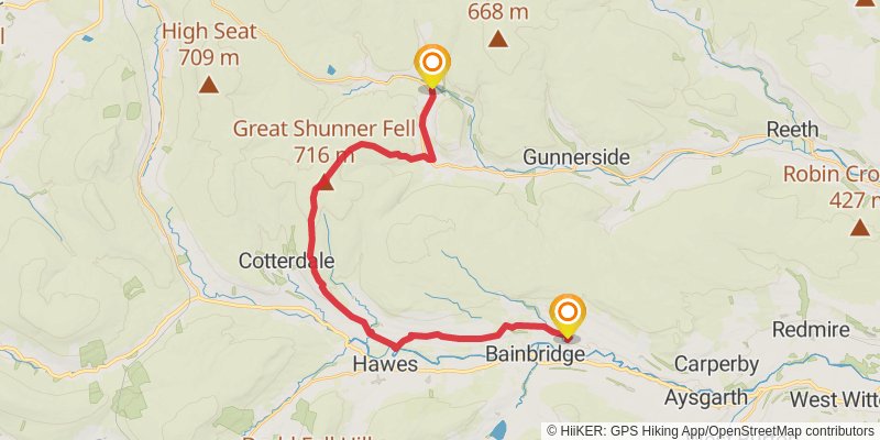 Three Dales via Dales Way stage 5 Map