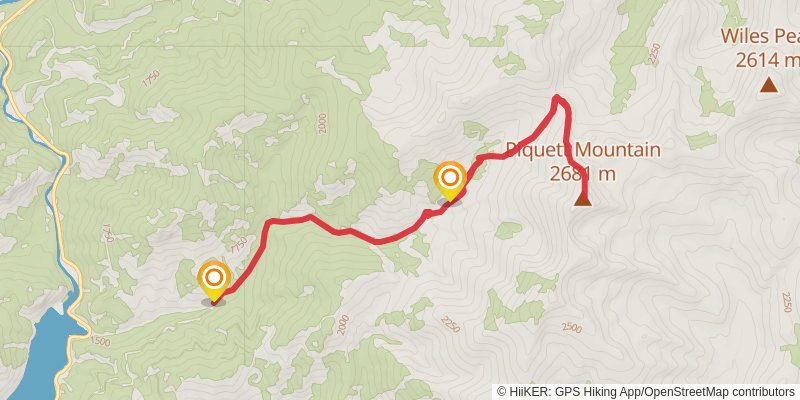 Little Boulder Creek Trail stage 2 Map