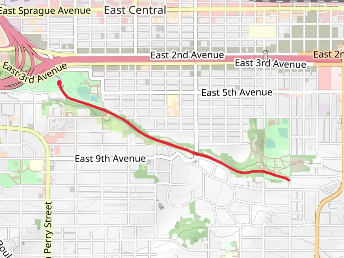 An image depicting the trail Ben Burr Trail and its surrounding area.