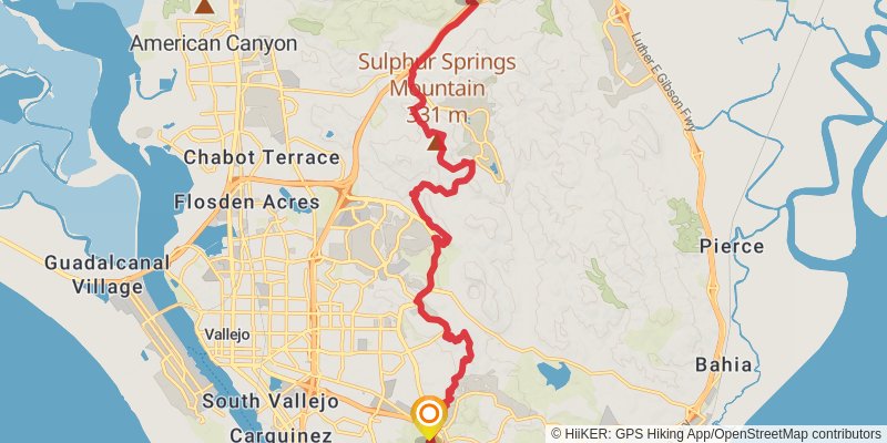 Bay Area Ridge Trail stage 23 Map
