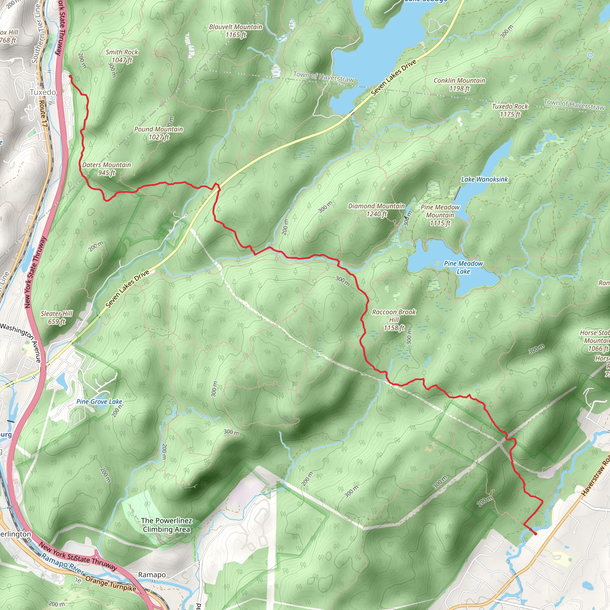 Kakiat Trail mobile static map