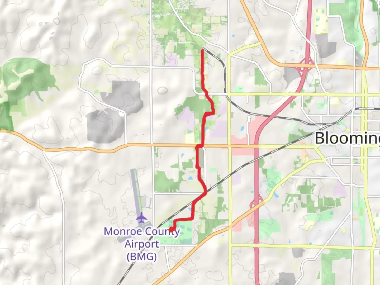An image depicting the trail Karst Farm Greenway and its surrounding area.