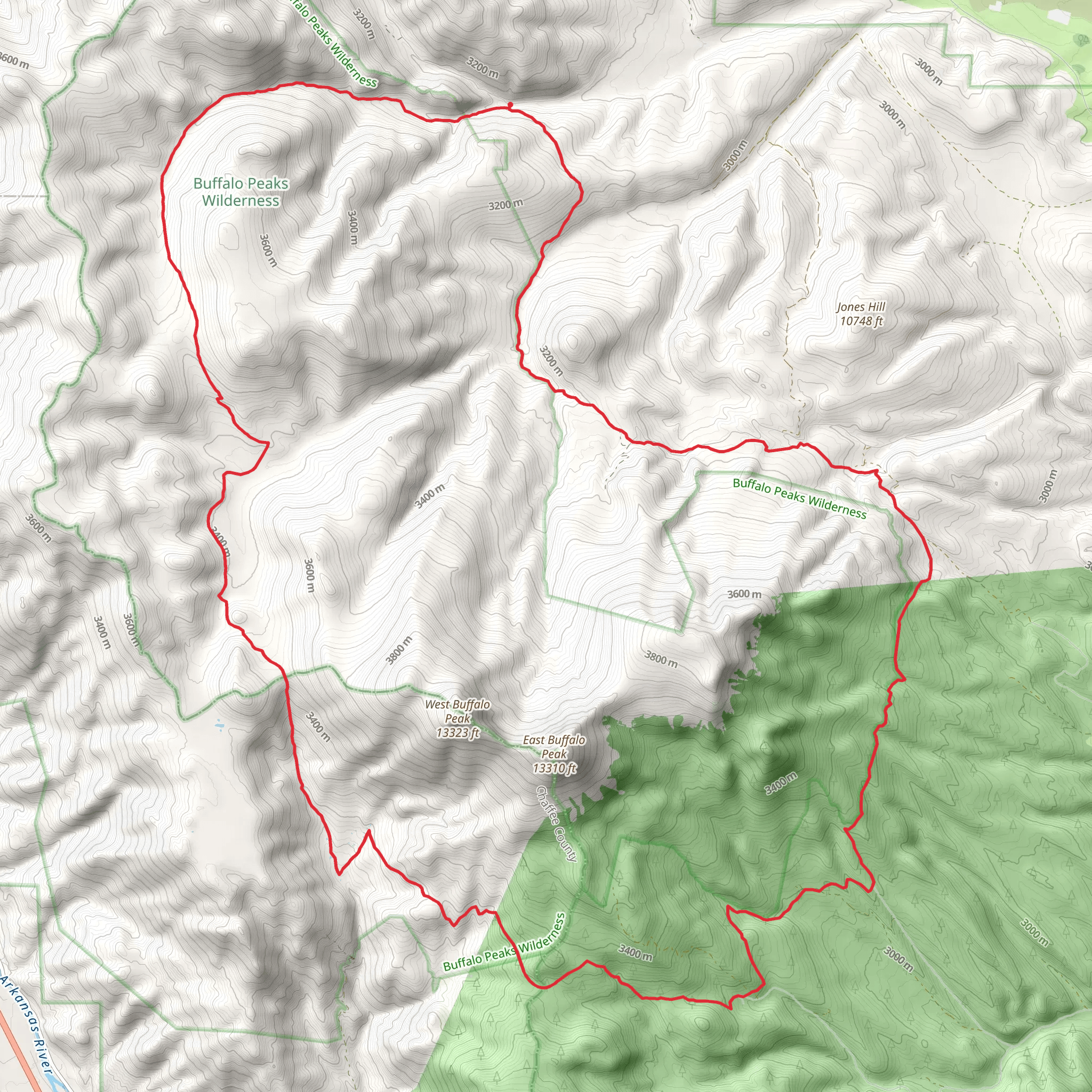 Rich Creek and Salt Creek Loop Trail mobile static map