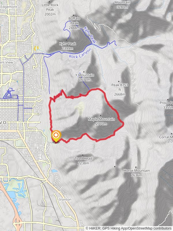 Slate Canyon Trail and Side Canyon Trail