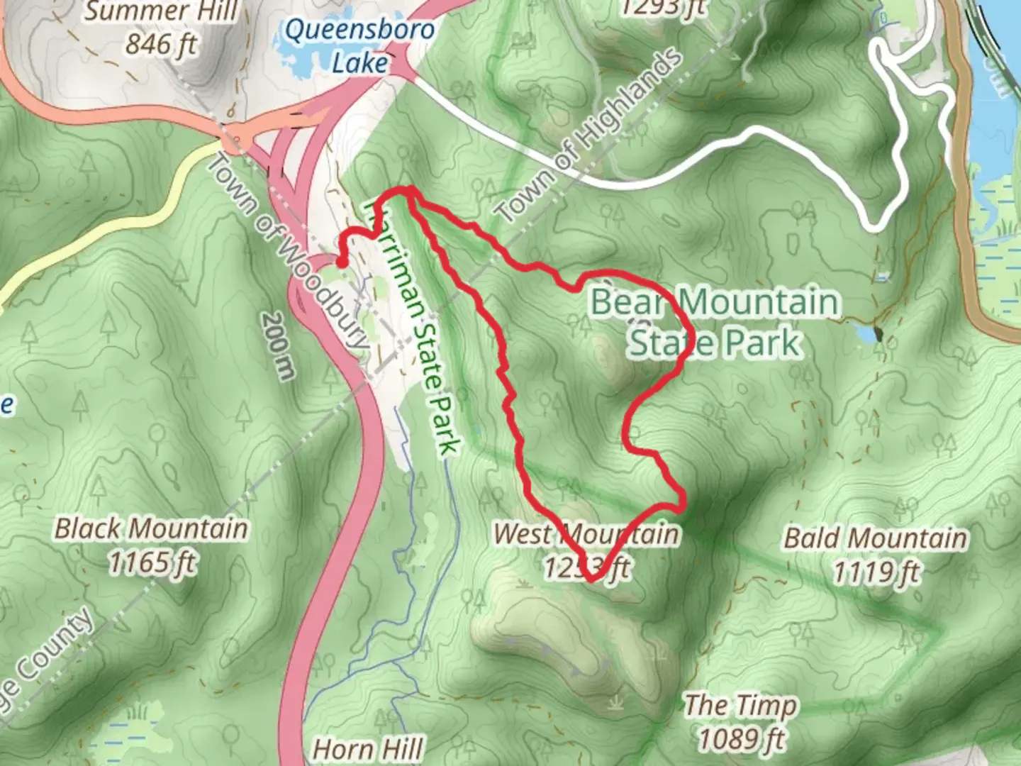 An image depicting the trail West Mountain Loop via Fawn Trail and its surrounding area.