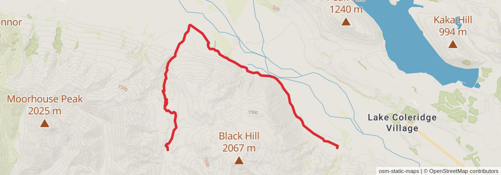 Te Araroa South Island stage 35 Map