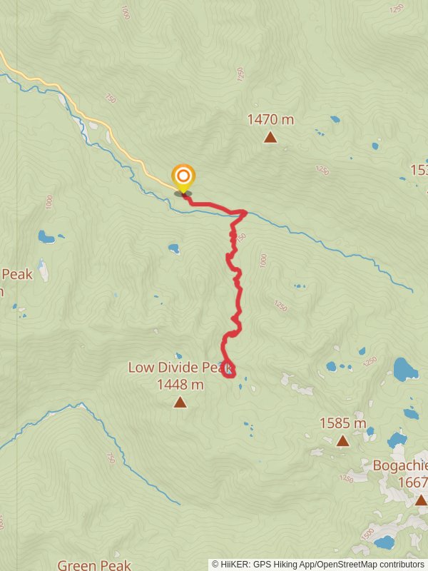 Deer Lake via Sol Duc Falls Nature Trail mobile static map