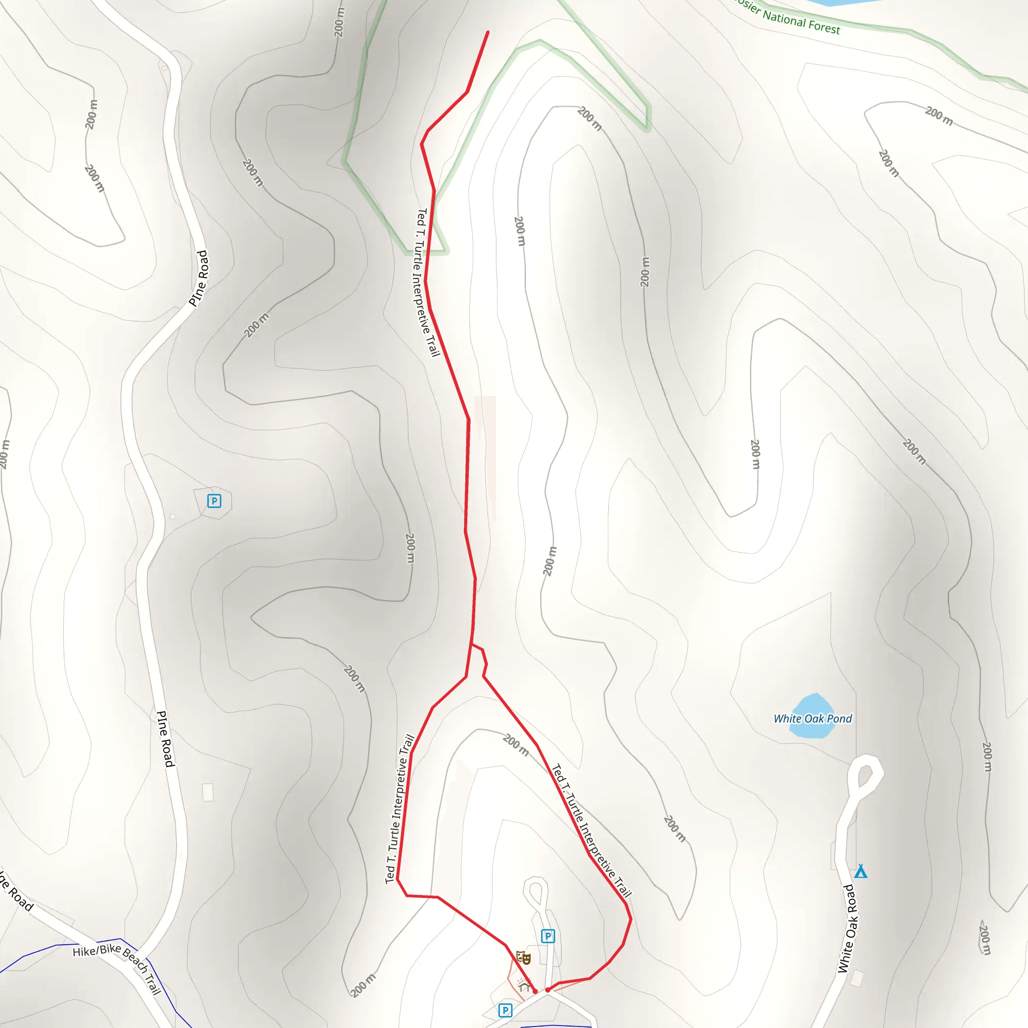 Ted T Turtle Interpretive Loop Trail mobile static map