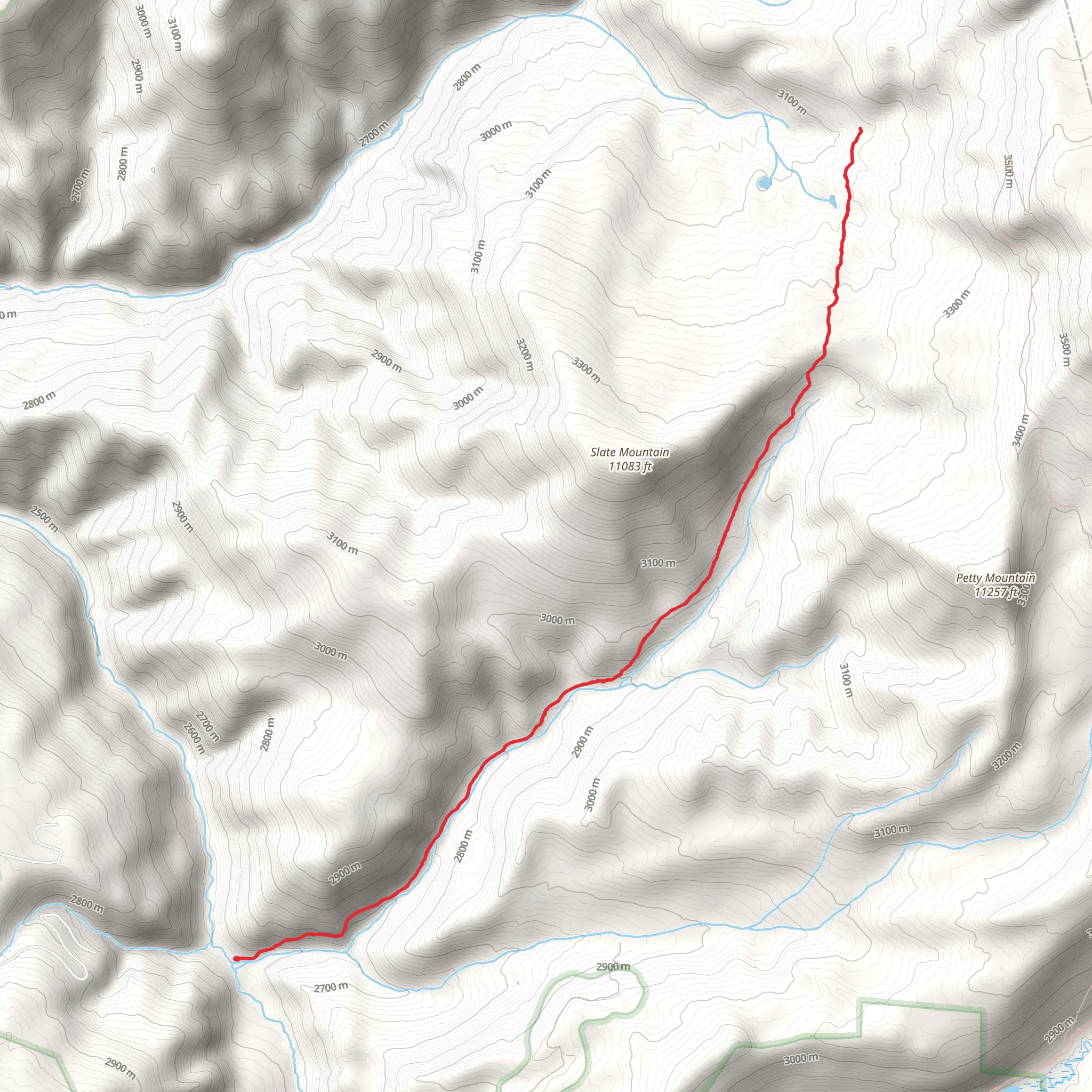 Meadow Creek Trail mobile static map