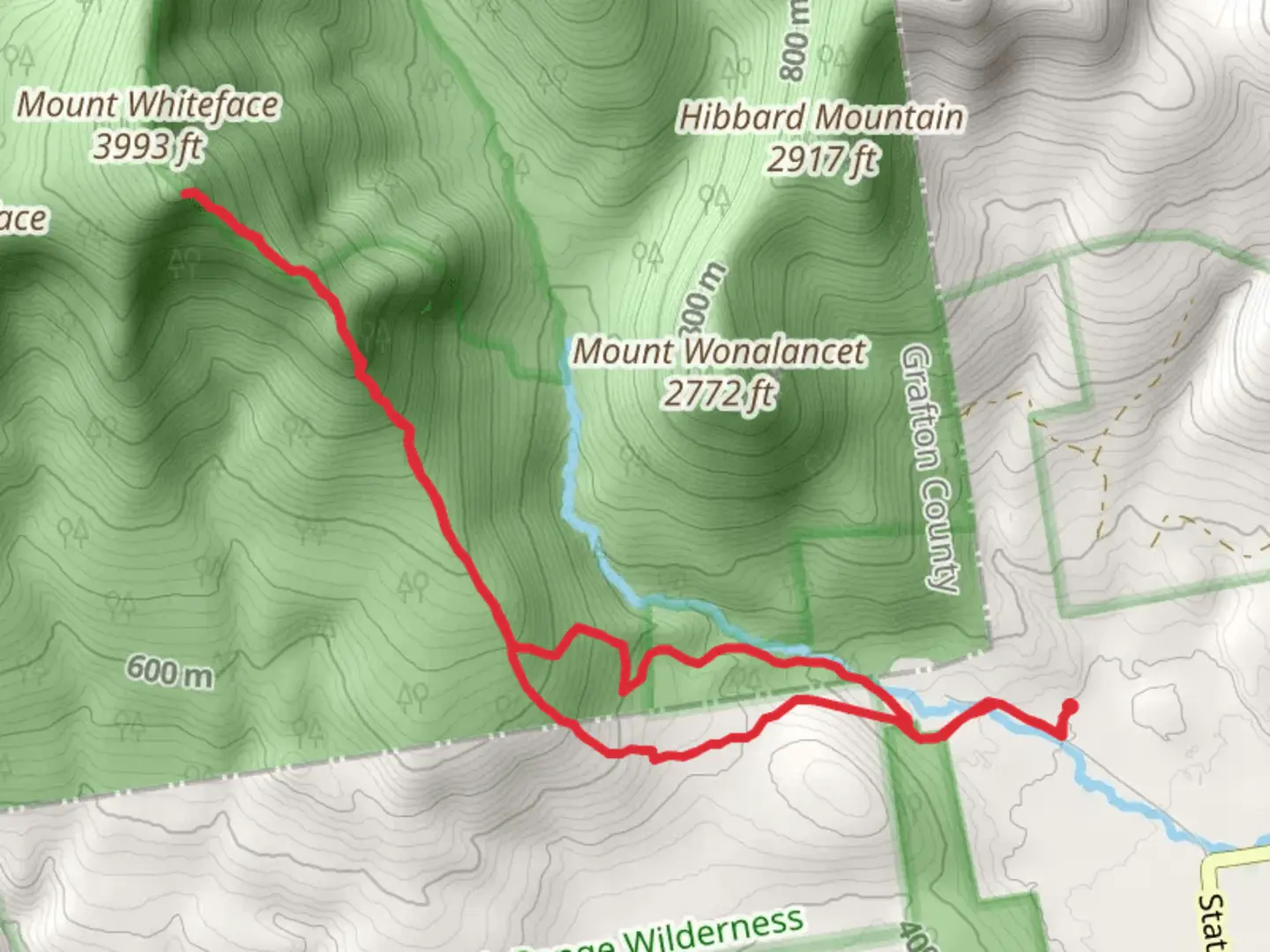 An image depicting the trail Blueberry Ledge Trail and its surrounding area.