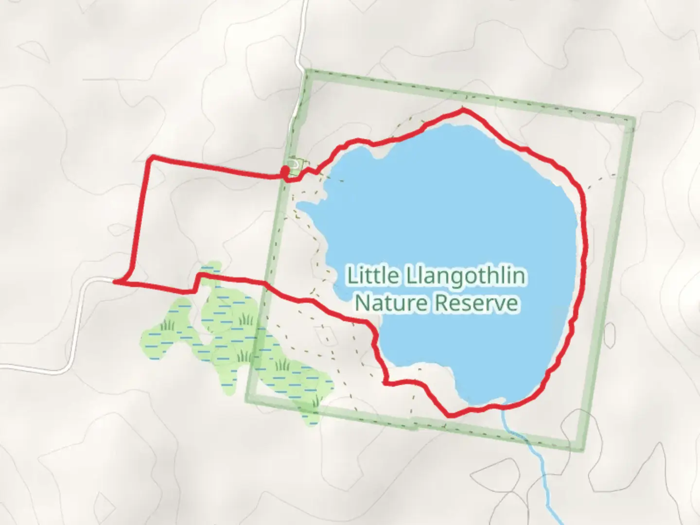An image depicting the trail Lagoon Circuit Track and its surrounding area.