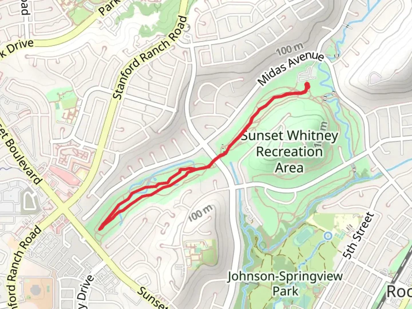 An image depicting the trail Sunset Whitney Recreation Area Walk and its surrounding area.