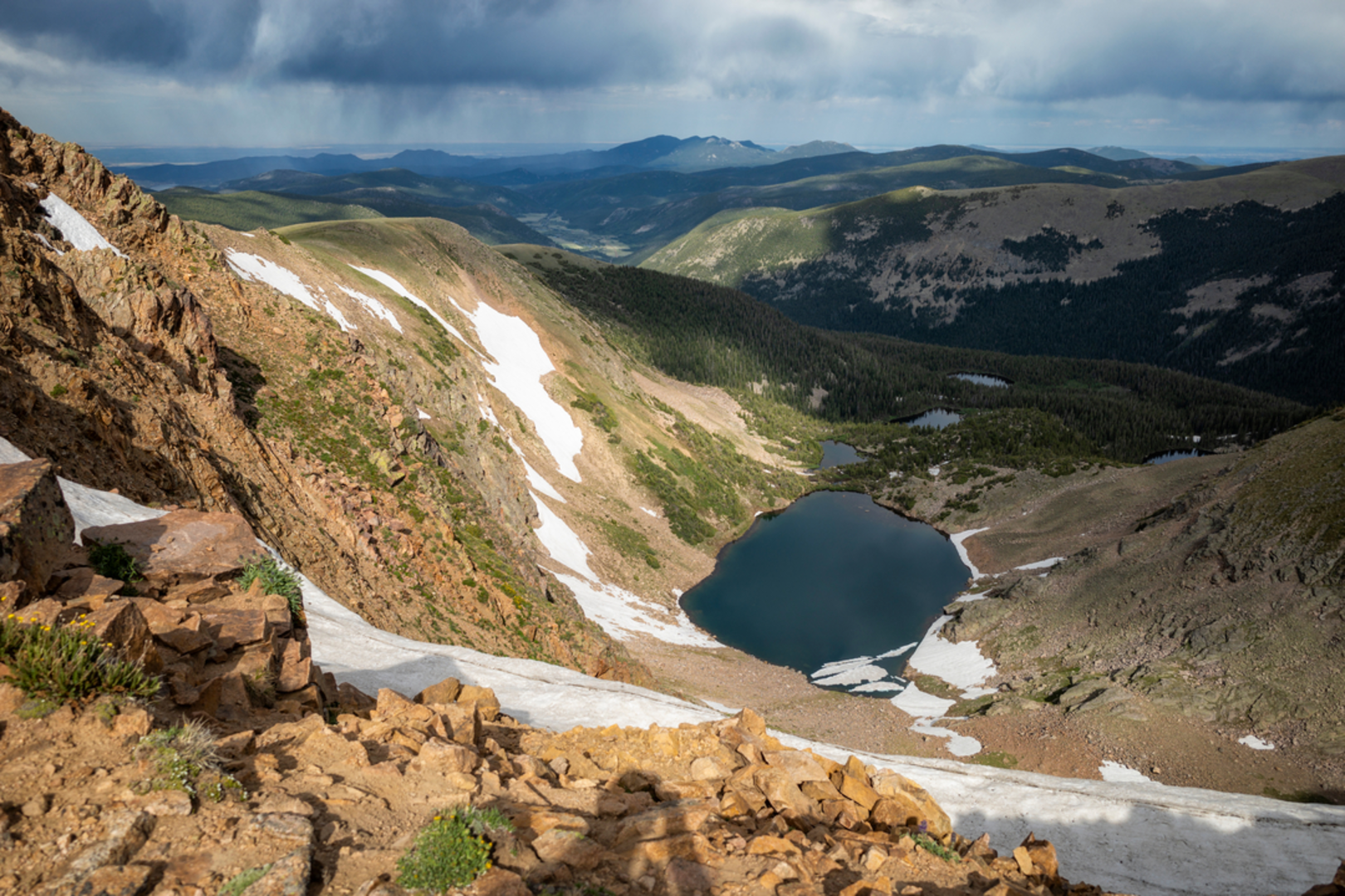 An image depicting the trail James Peak Lake Trail and its surrounding area.