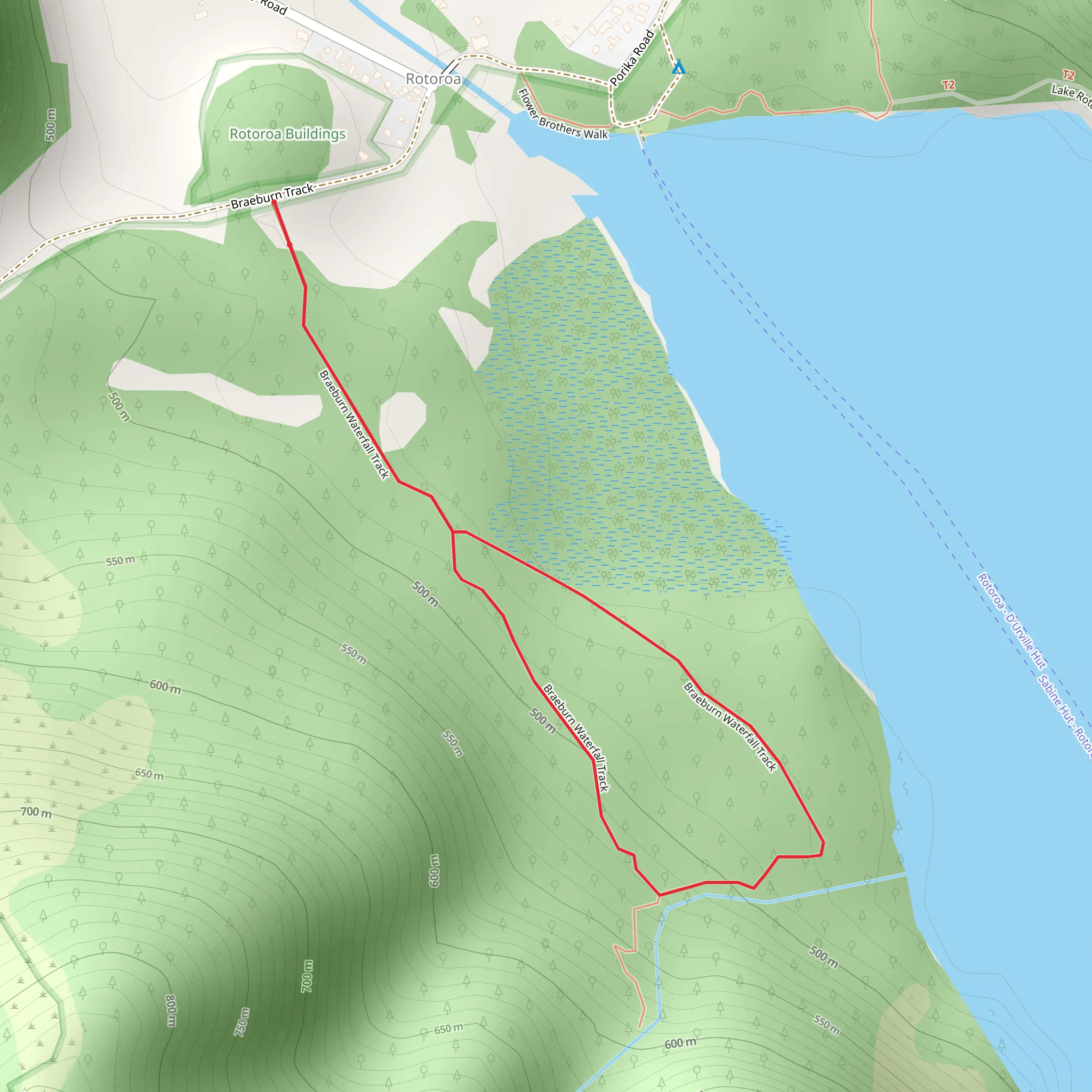 Braeburn Walk mobile static map