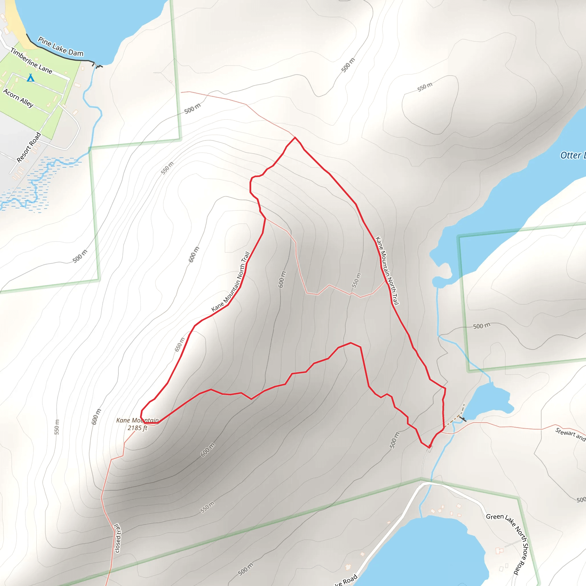 Kane Mountains Loop mobile static map