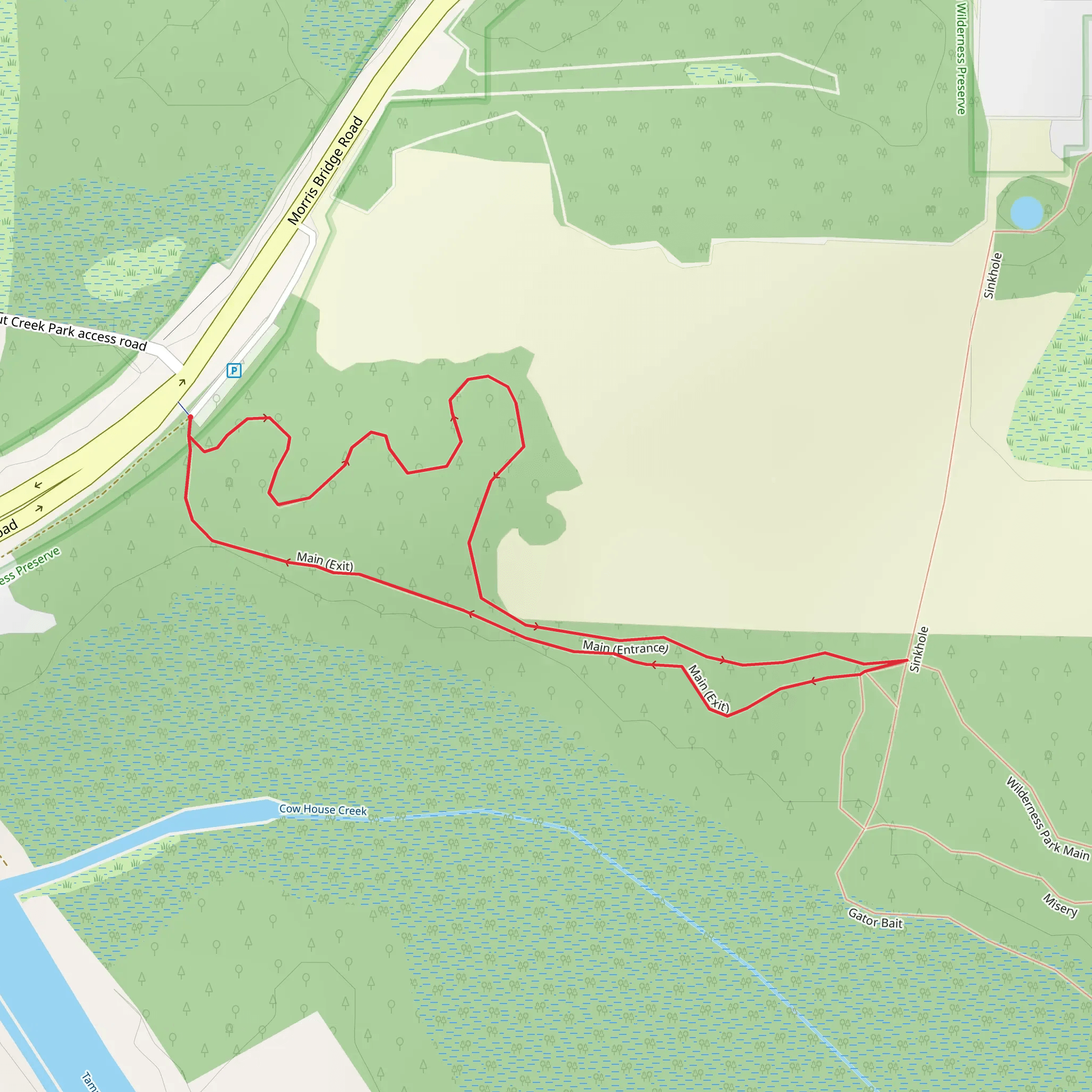 Main Loop - Entrance and Exit mobile static map