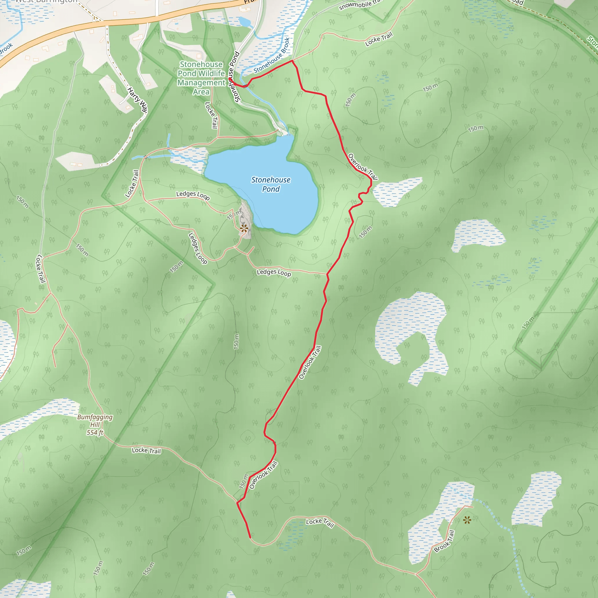 Overlook Trail mobile static map