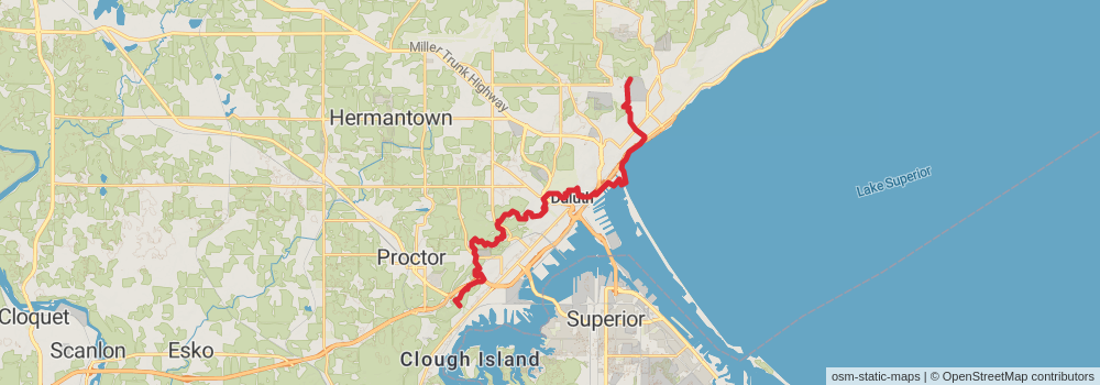 American Perimeter Trail - North Country Primary stage 142 Map