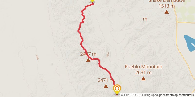 Ultra Pedestrian North Loop stage 98 Map