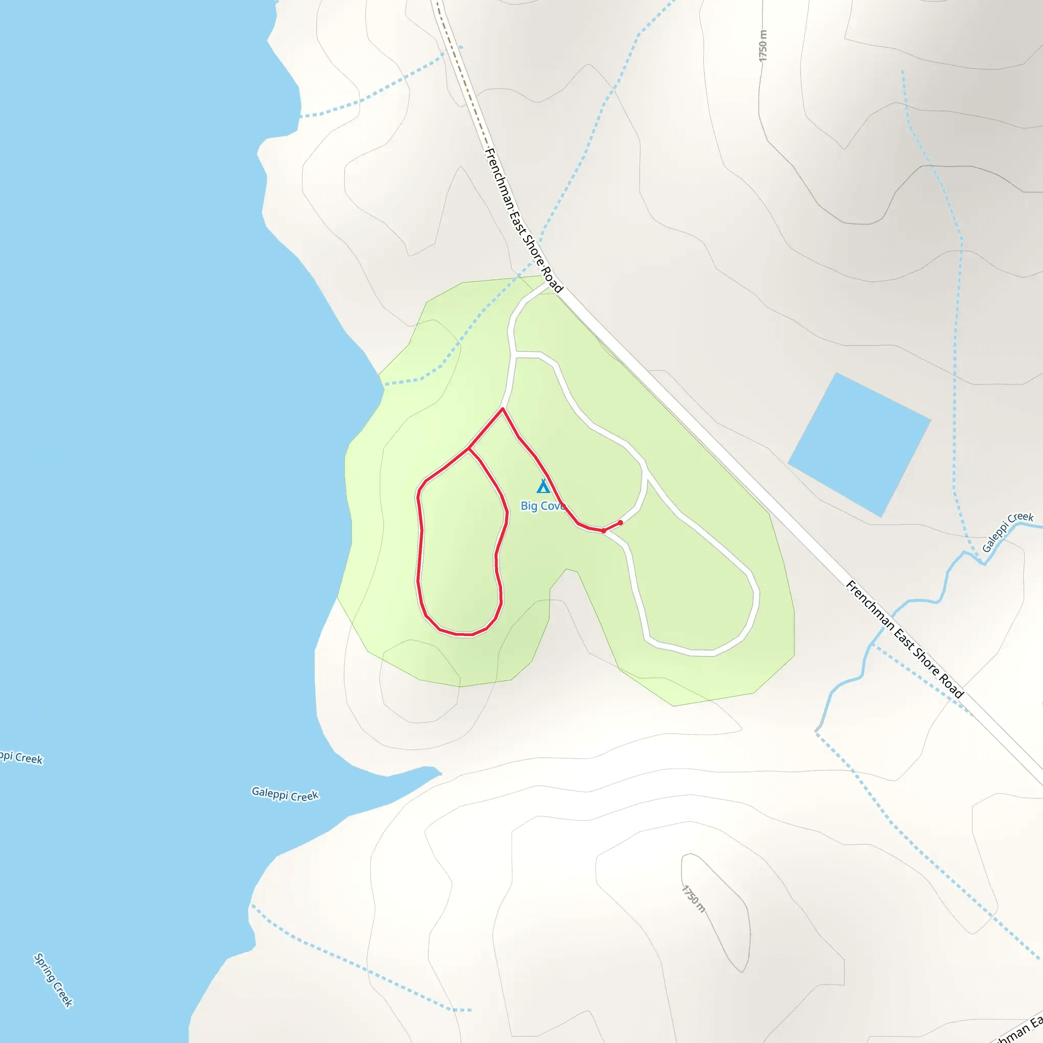 Big Cove Loop mobile static map