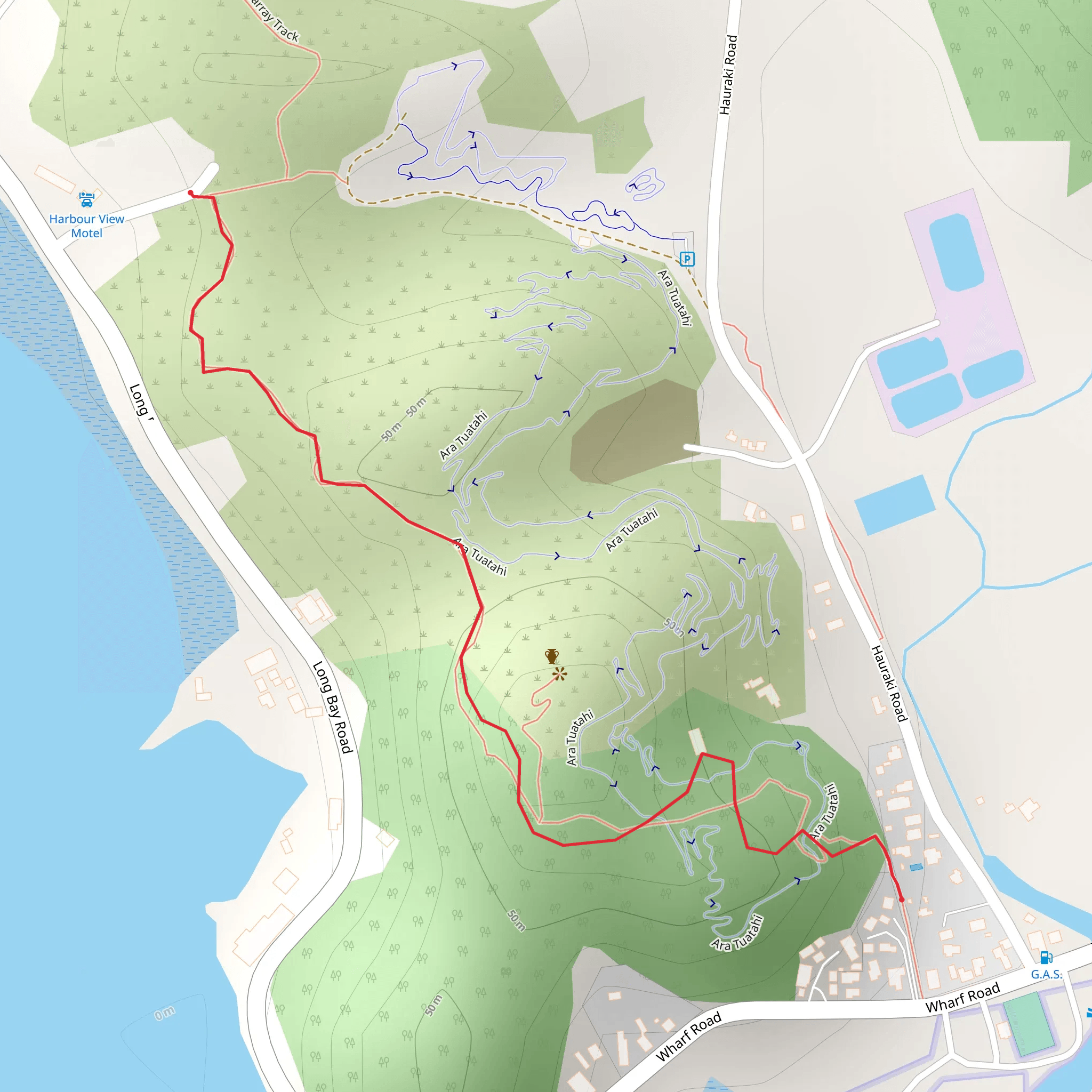 Kauri Block Track mobile static map