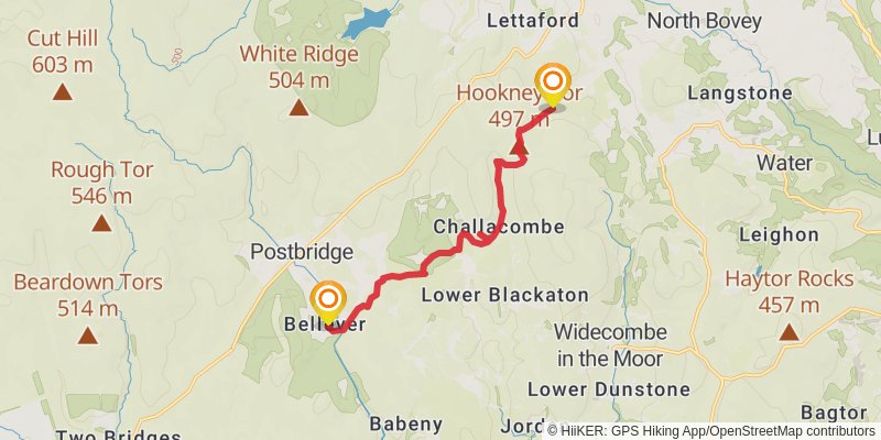 Dartmoor Ramble stage 5 Map