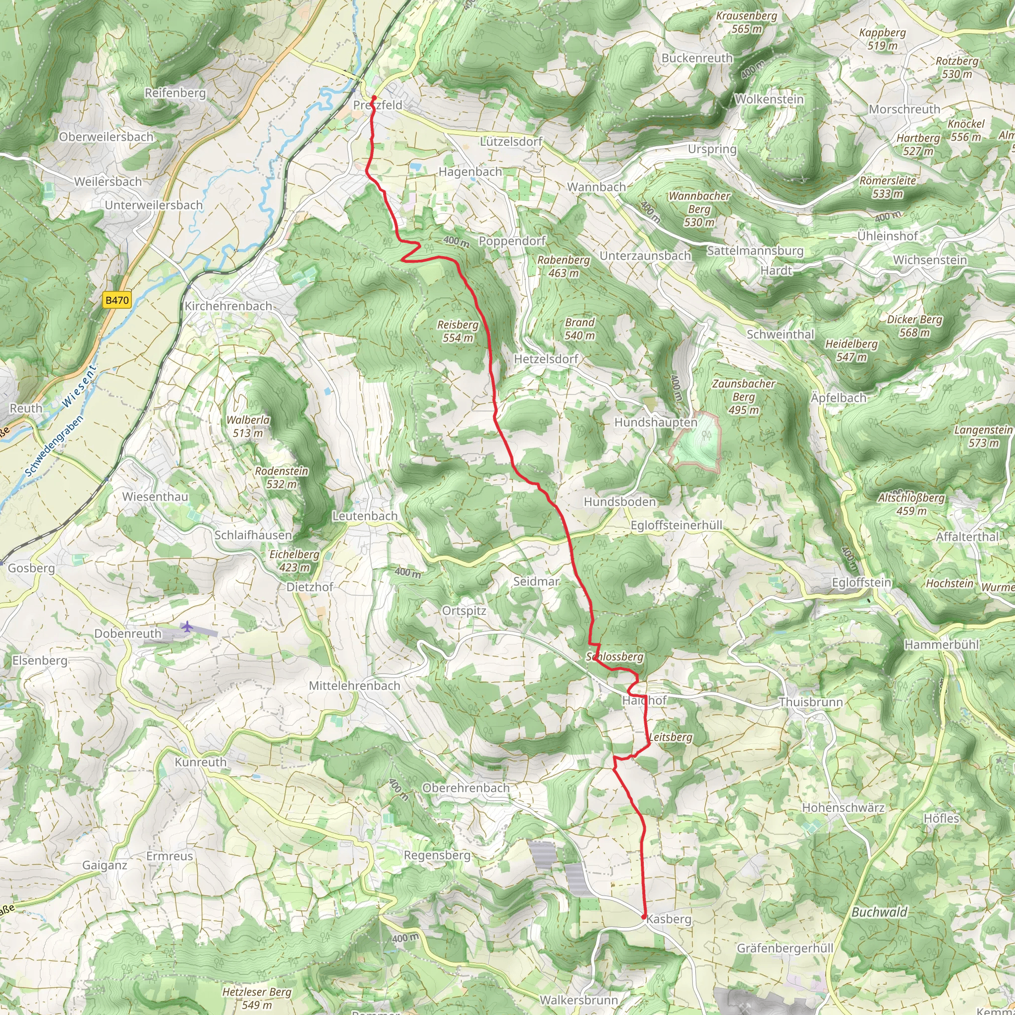Pretzfeld - Kasberg mobile static map