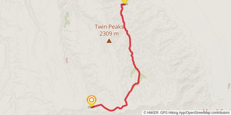 Ultra Pedestrian North Loop stage 92 Map