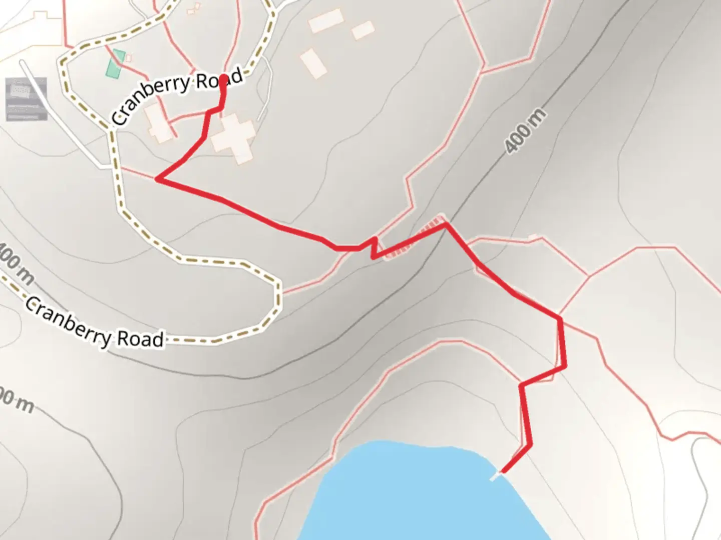 An image depicting the trail Johnson Lake Out and Back and its surrounding area.