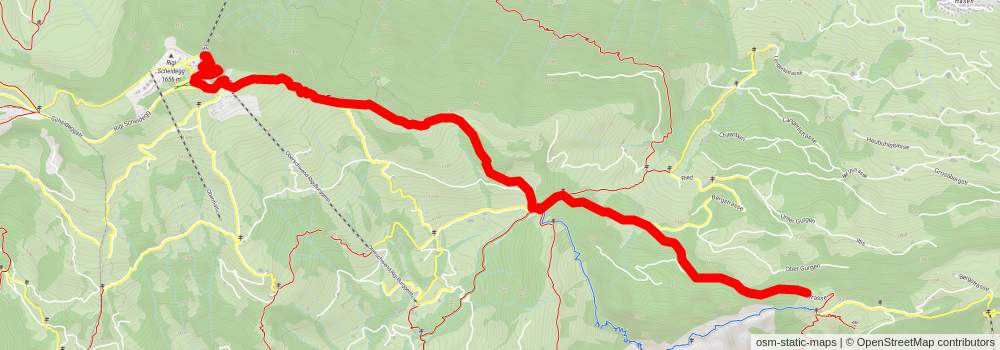 Brunnen - Rigi-Scheidegg - Schwyzer Valley & Summit Tour stage 2 Map