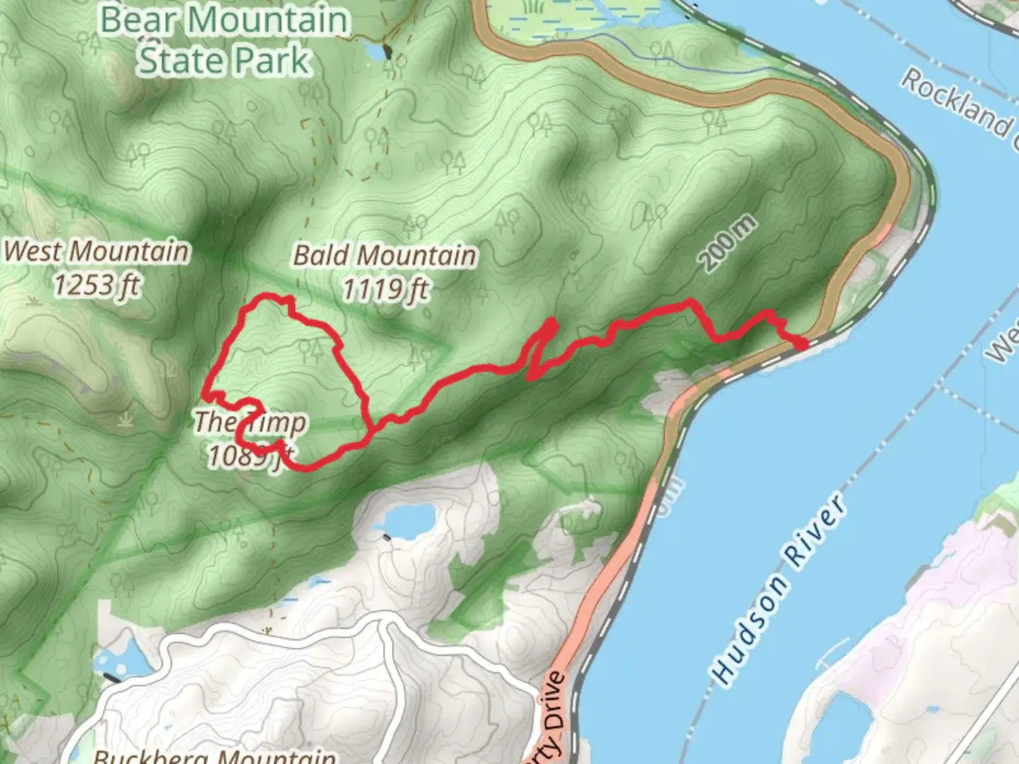 An image depicting the trail The Timp via Timp Torne Trail and its surrounding area.