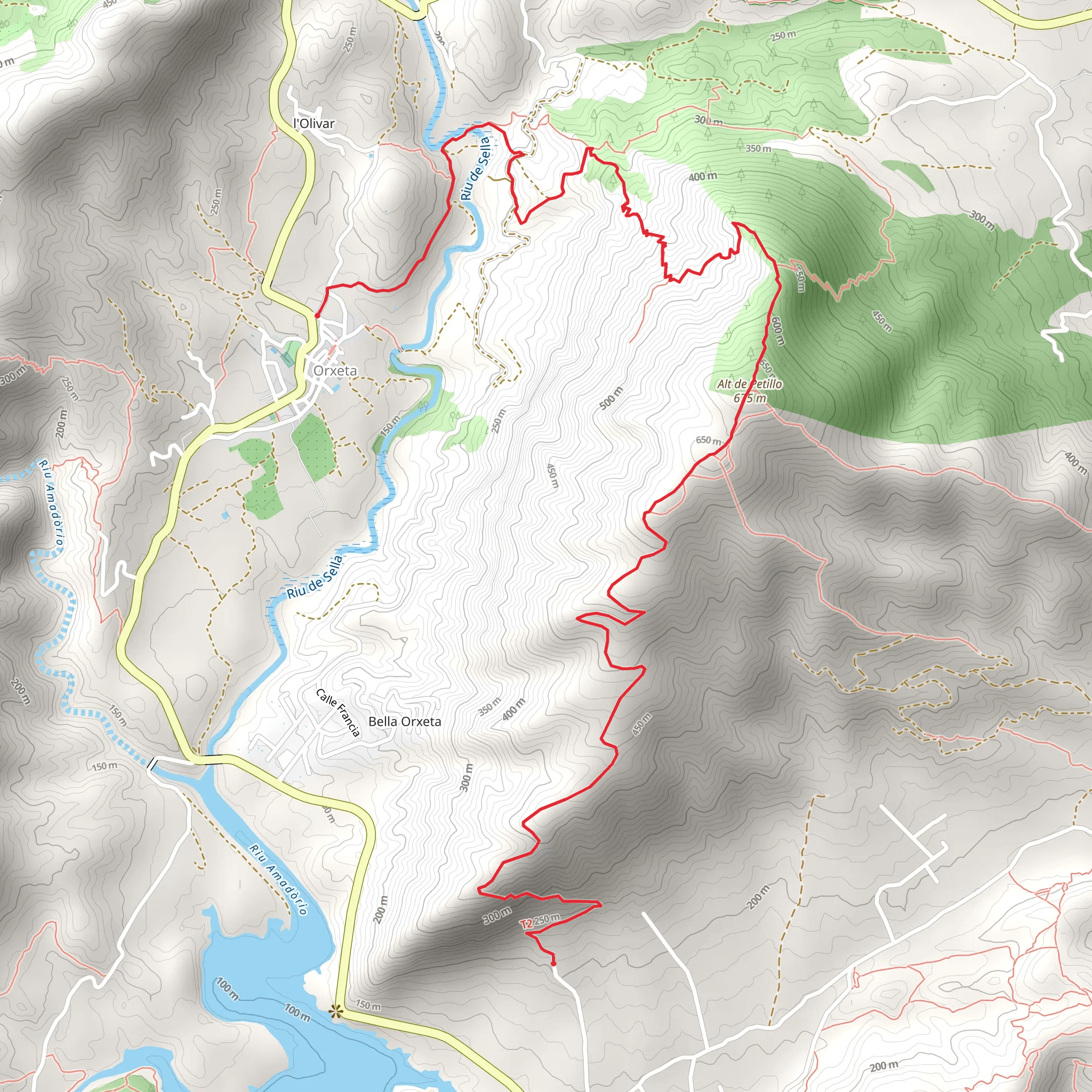Serra d'Orxeta PR CV 353 mobile static map