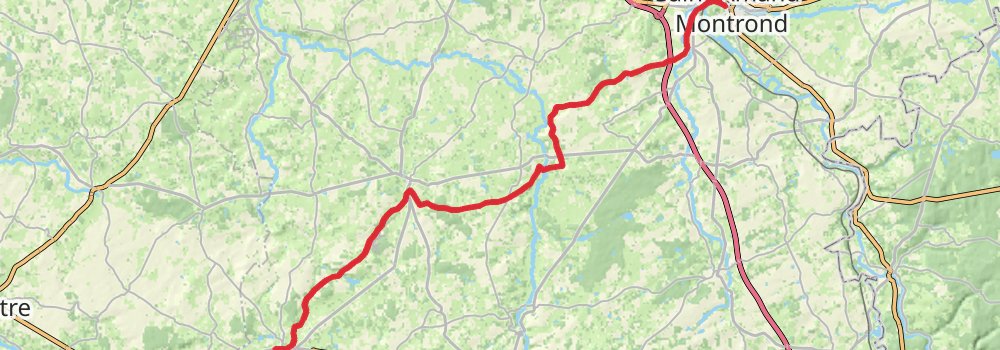 Camino Perl-Saint Jean Pied de Port via Vézelay stage 33 Map