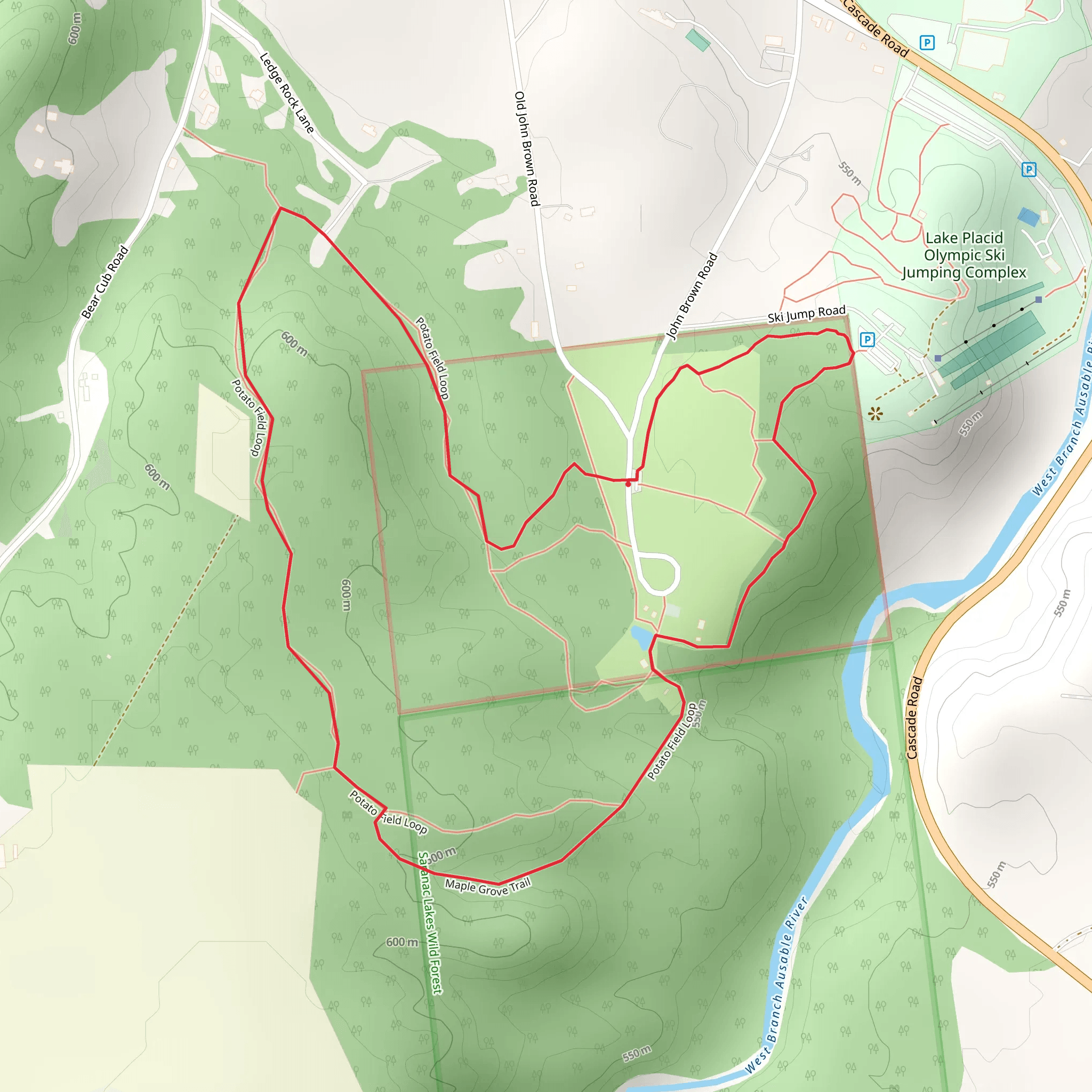 John Brown Grave Loop mobile static map
