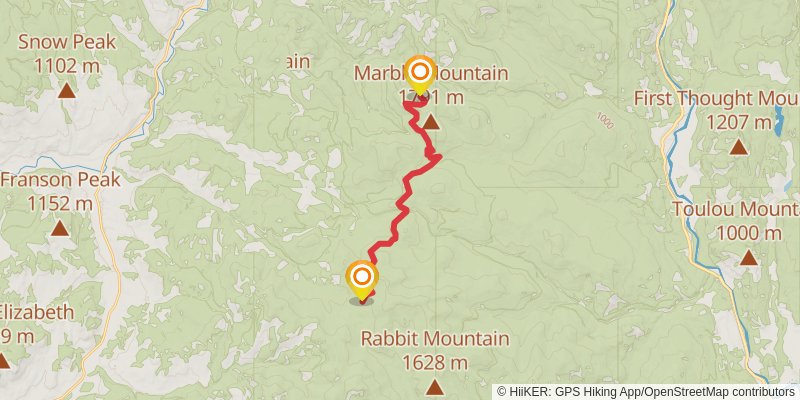 Ultra Pedestrian North Loop stage 232 Map