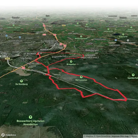 Parc Spelderholt, Het Leesten and Bosch via Waterberg Weg
