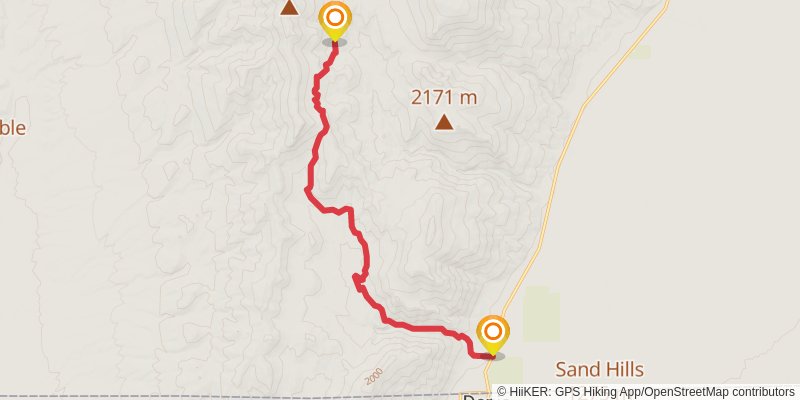 Ultra Pedestrian North Loop stage 97 Map