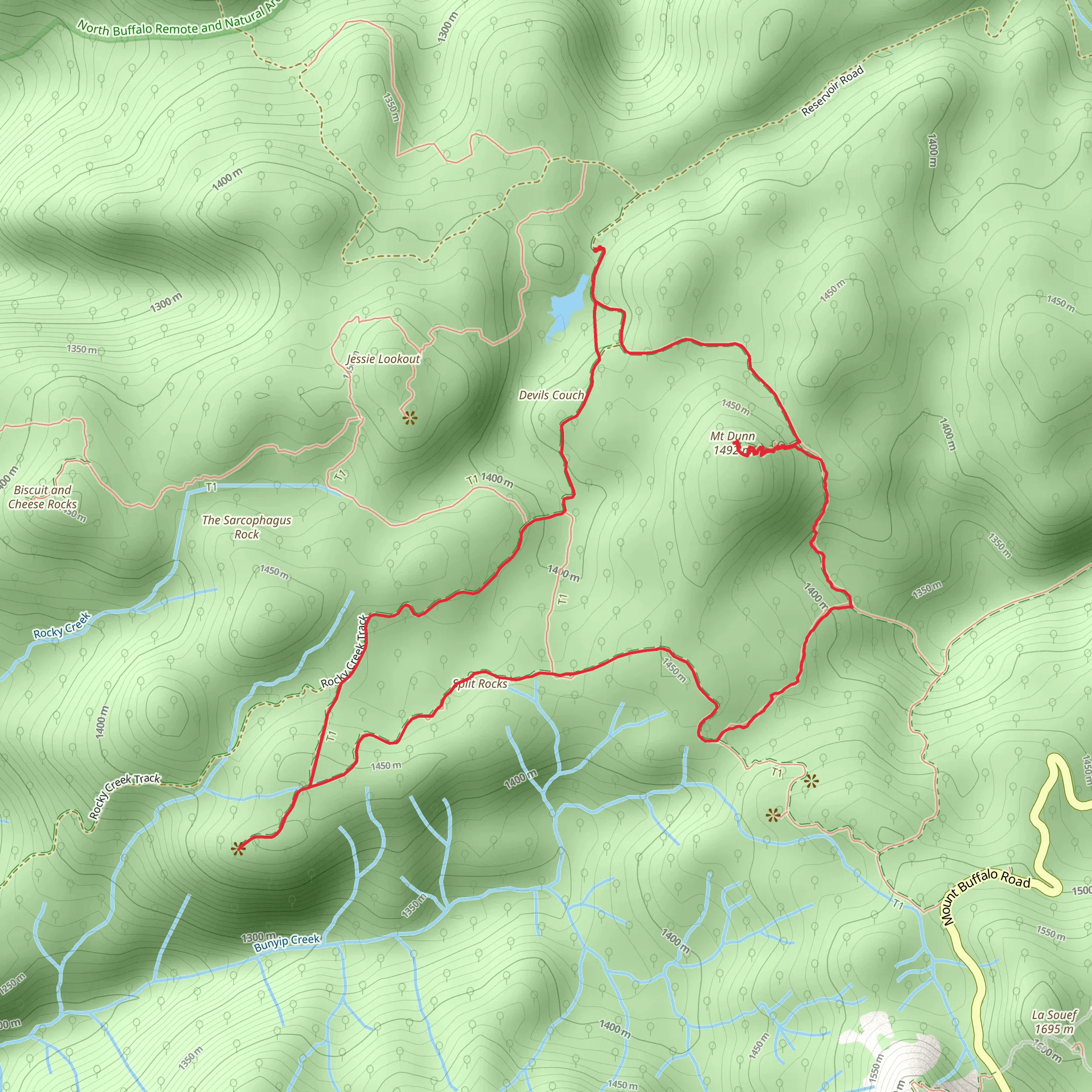 Mount Dunn and Macs Point Trail mobile static map