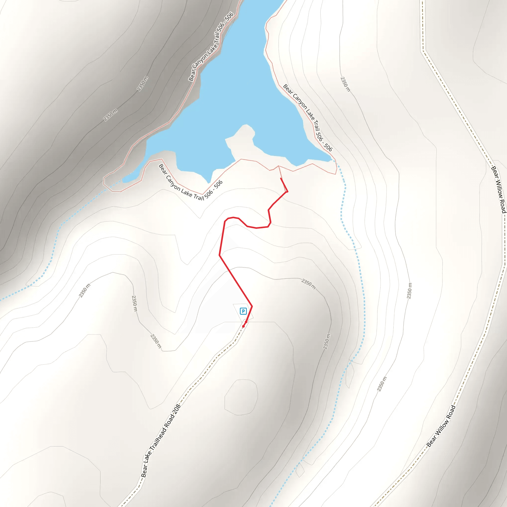 Two-O-Eight Trail mobile static map