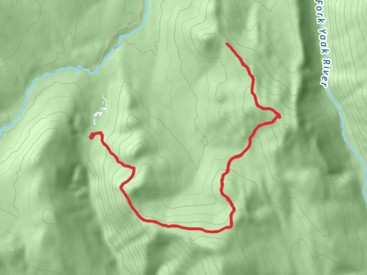 An image depicting the trail Mount Obermayer via PCT and its surrounding area.