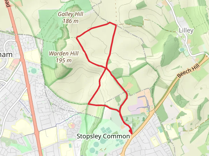 Whitehill Wood via Chiltern Way and John Bunyan Trail