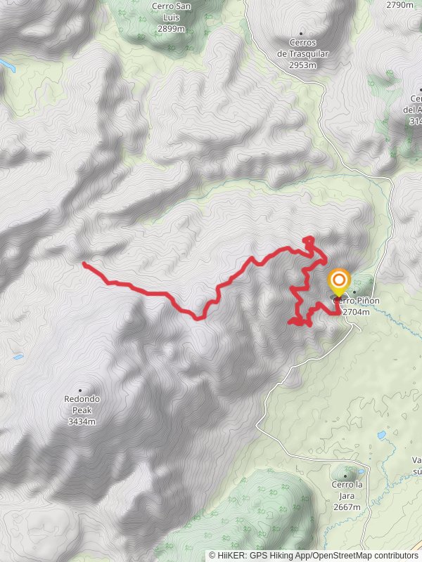 Redondito Trail mobile static map