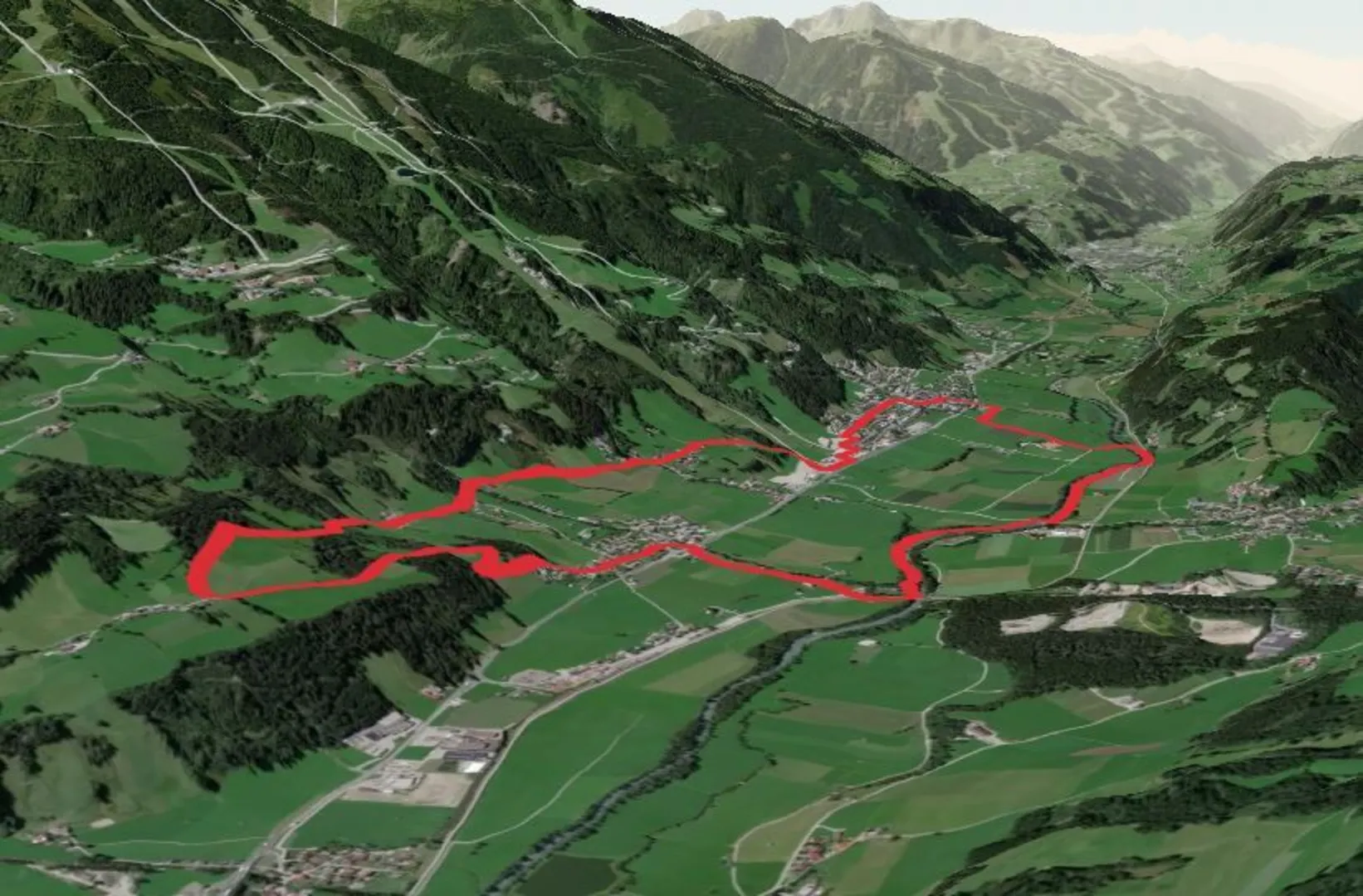 An image depicting the trail Markt Haus - Ruperting Loop Trail and its surrounding area.