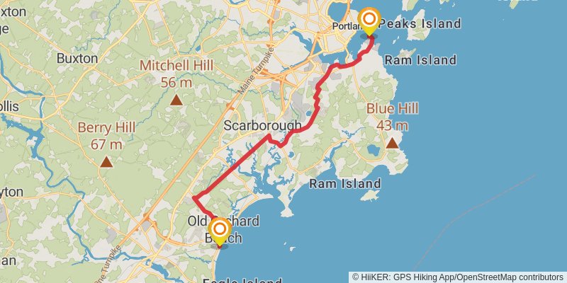 Eastern Trail stage 5 Map