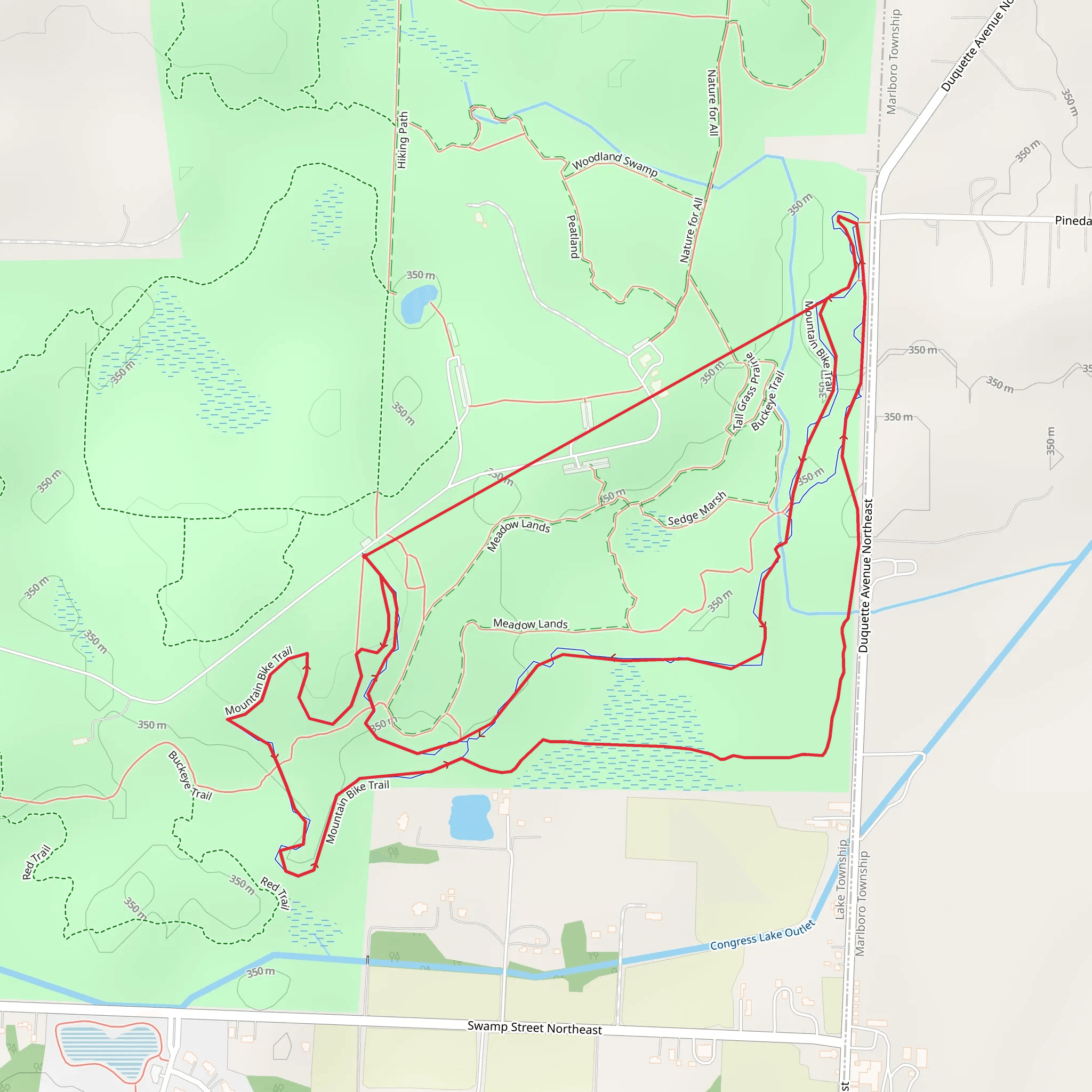 Mountain Bike Loop Trail mobile static map