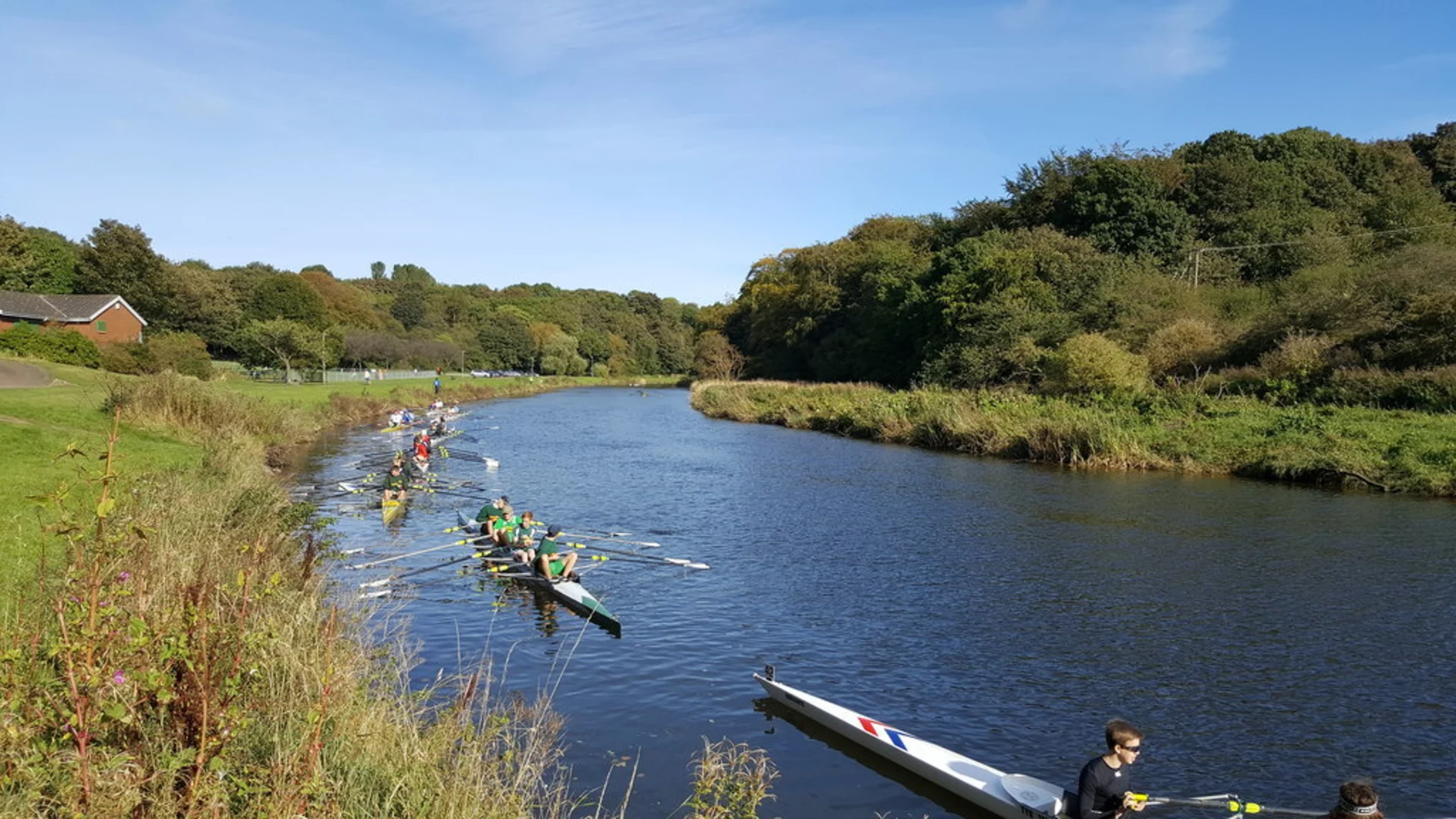 An image depicting the trail Wansbeck Riverside Country Park and its surrounding area.