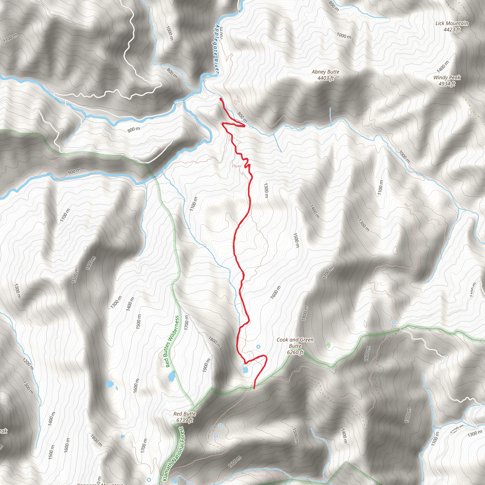 Echo Lake via Horse Camp Trail mobile static map